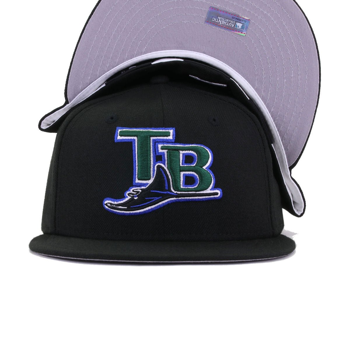 Tampa Bay Rays Black 2001 Cooperstown AC New Era 59Fifty Fitted