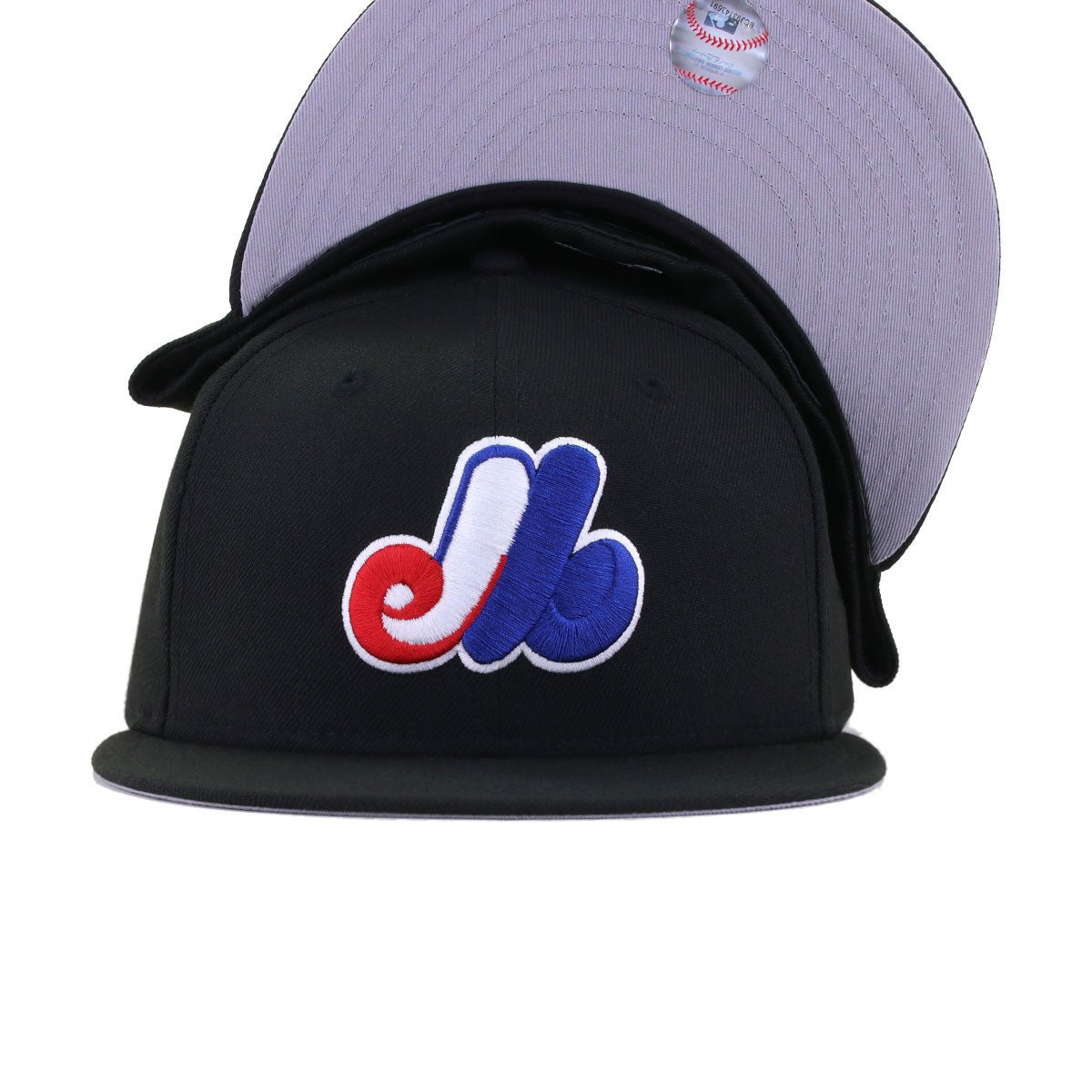 Montreal Expos Black Cooperstown AC New Era 59Fifty Fitted