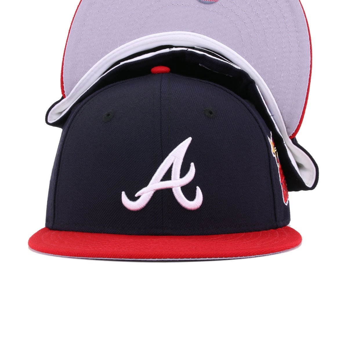 Atlanta Braves Navy Scarlet 2000 All Star Game Cooperstown New Era 59Fifty Fitted