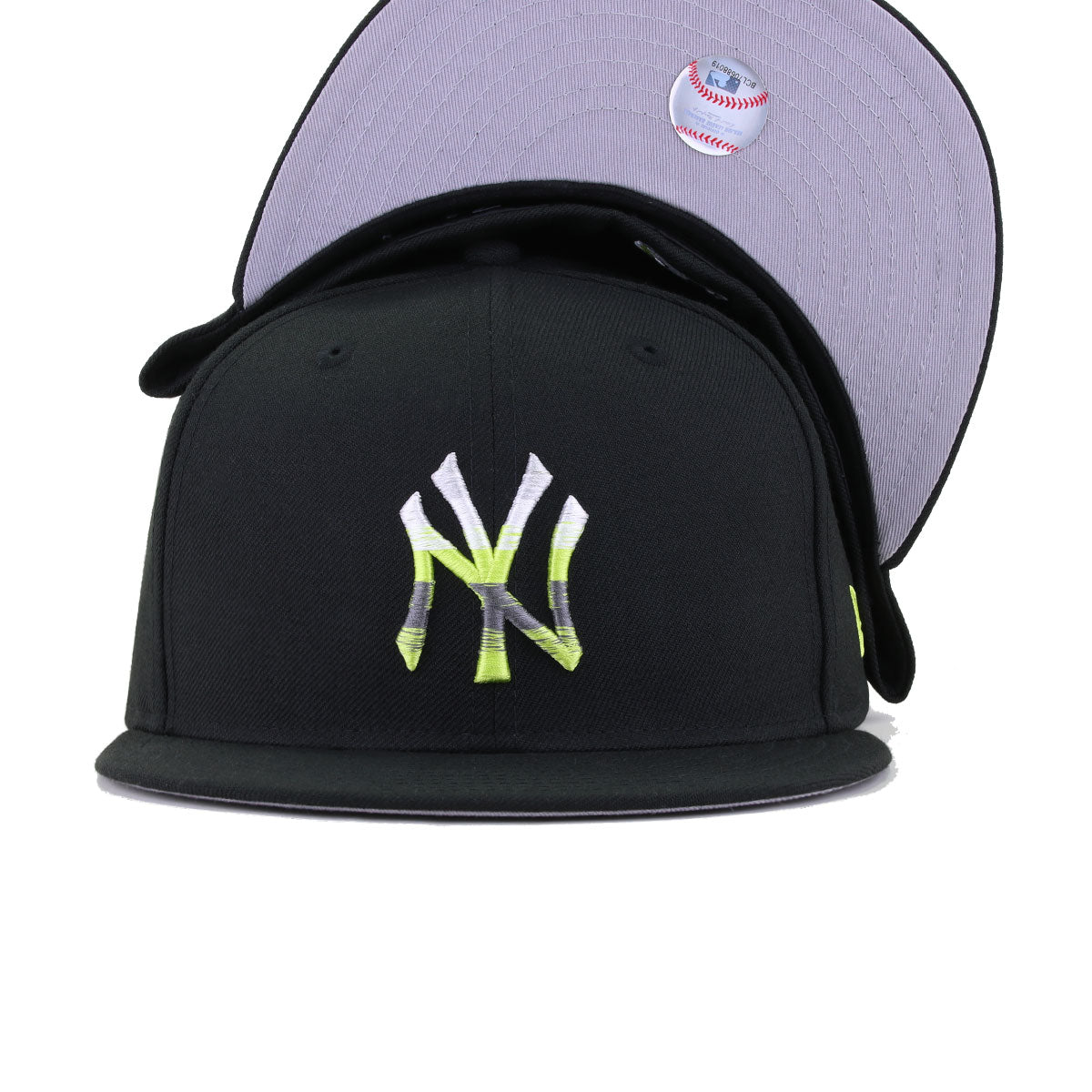 New York Yankees Black NEON BUBBLE GODDESS New Era 59Fifty Fitted