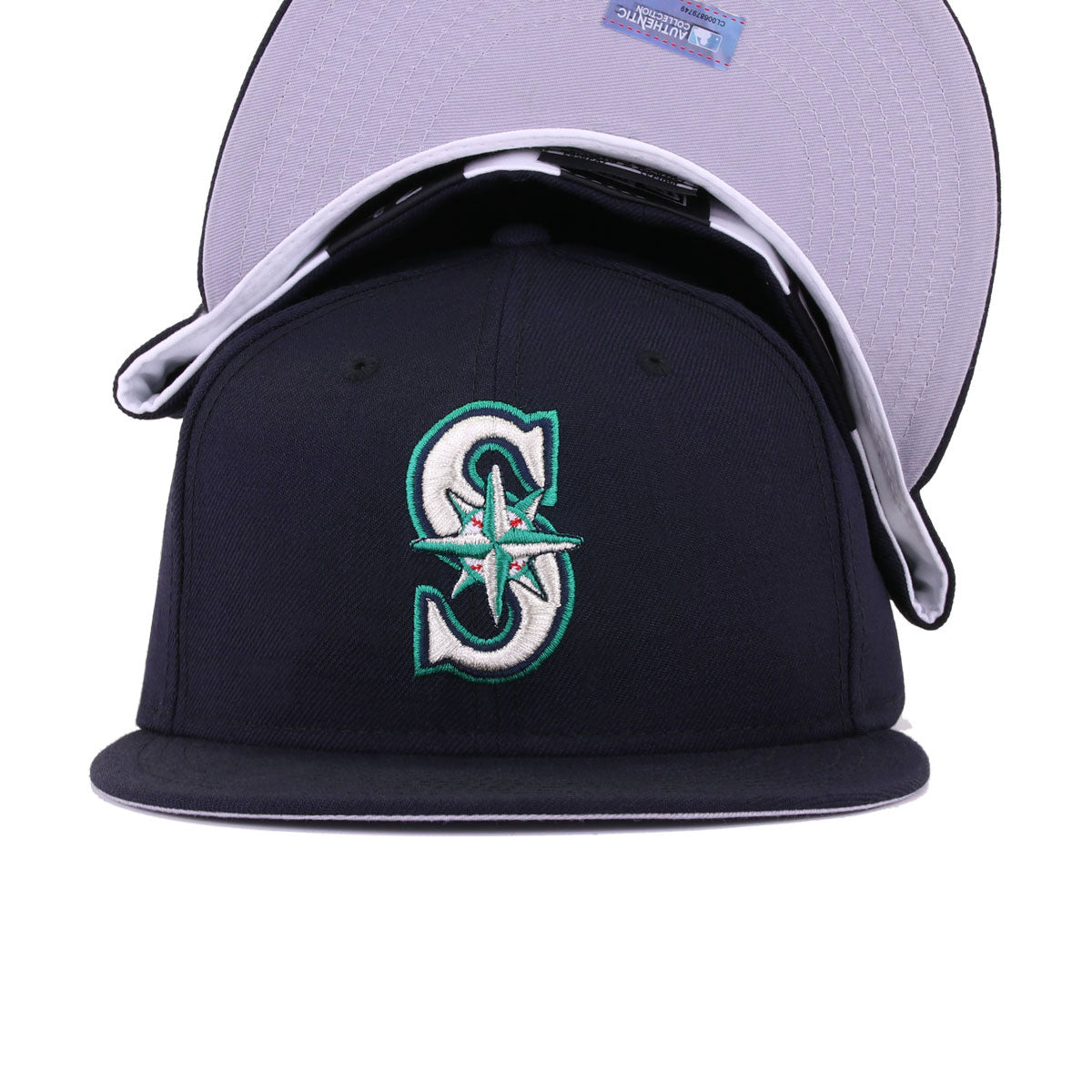 Seattle Mariners Navy Cooperstown AC New Era 59Fifty Fitted