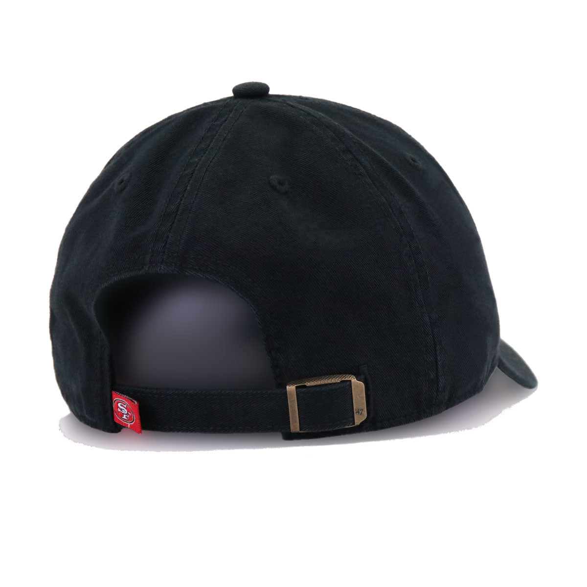 San Francisco 49ers Black 47 Brand Clean Up Dad Hat