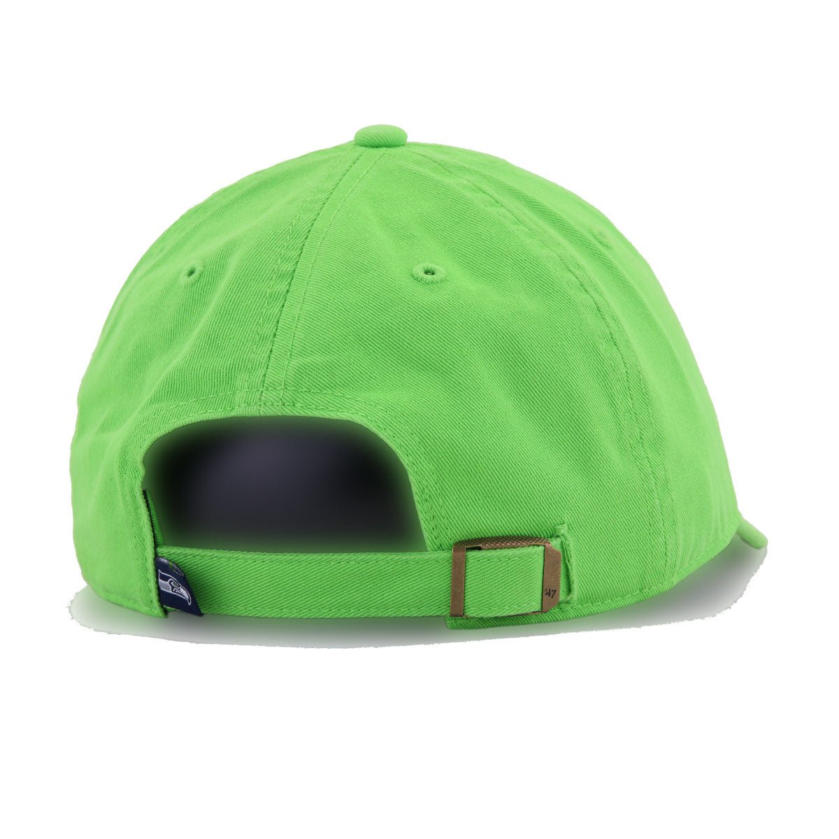 Seattle Seahawks Neon Green 47 Brand Clean Up Dad Hat