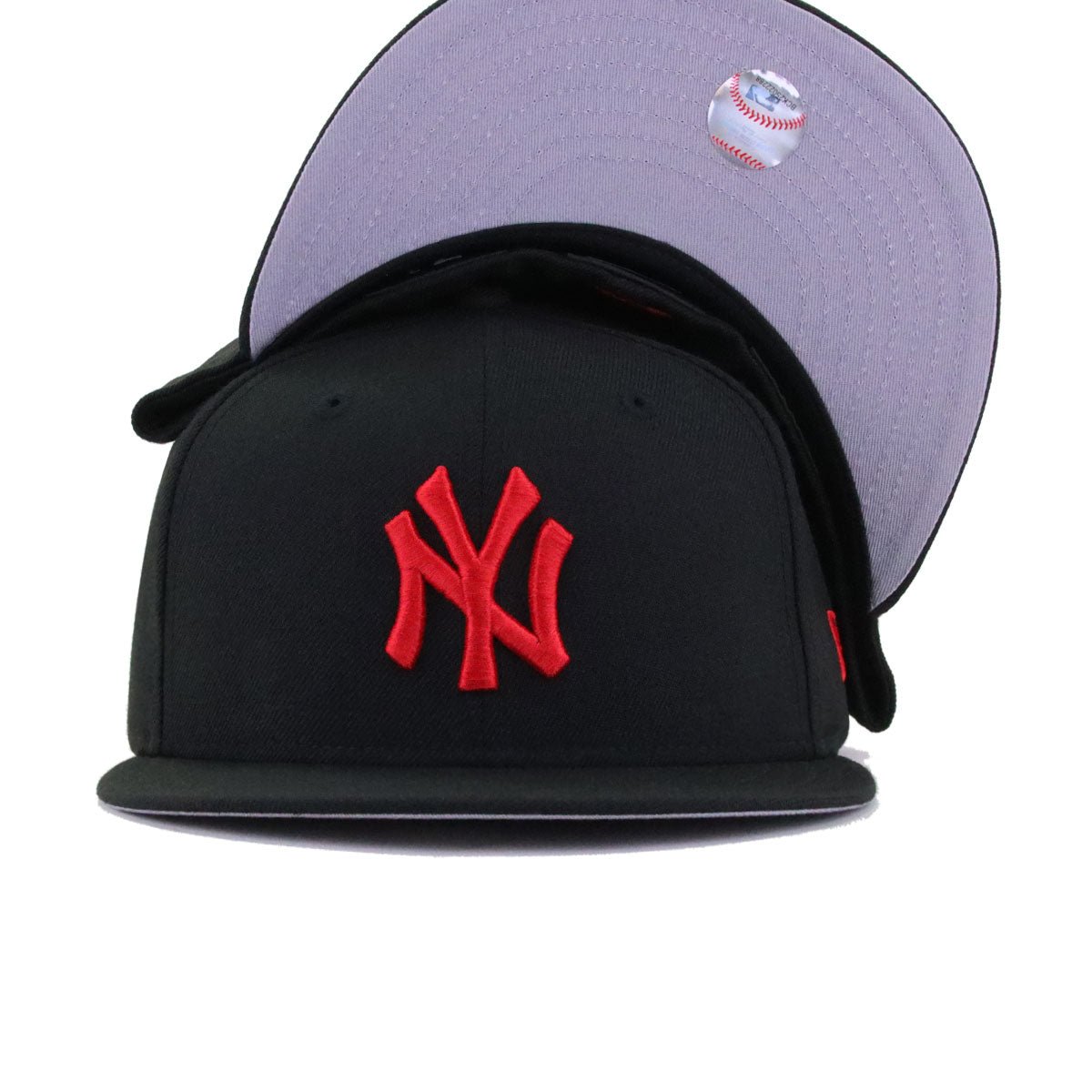 New York Yankees Black Radiant Red Logo New Era 59Fifty Fitted