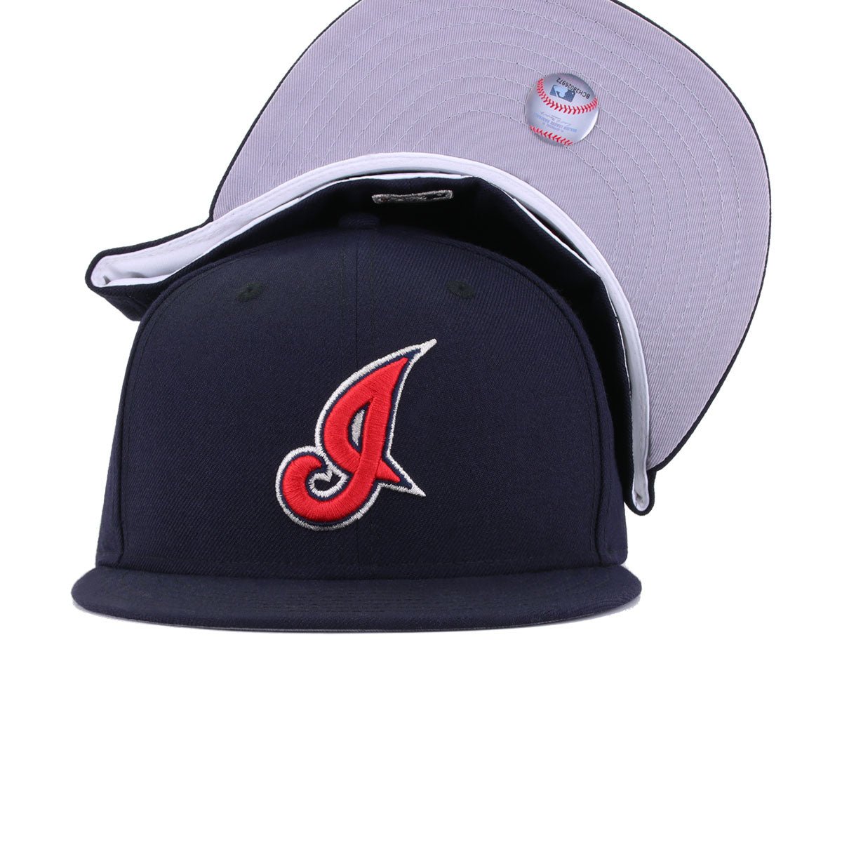 Cleveland Indians Navy Cooperstown AC New Era 59Fifty Fitted
