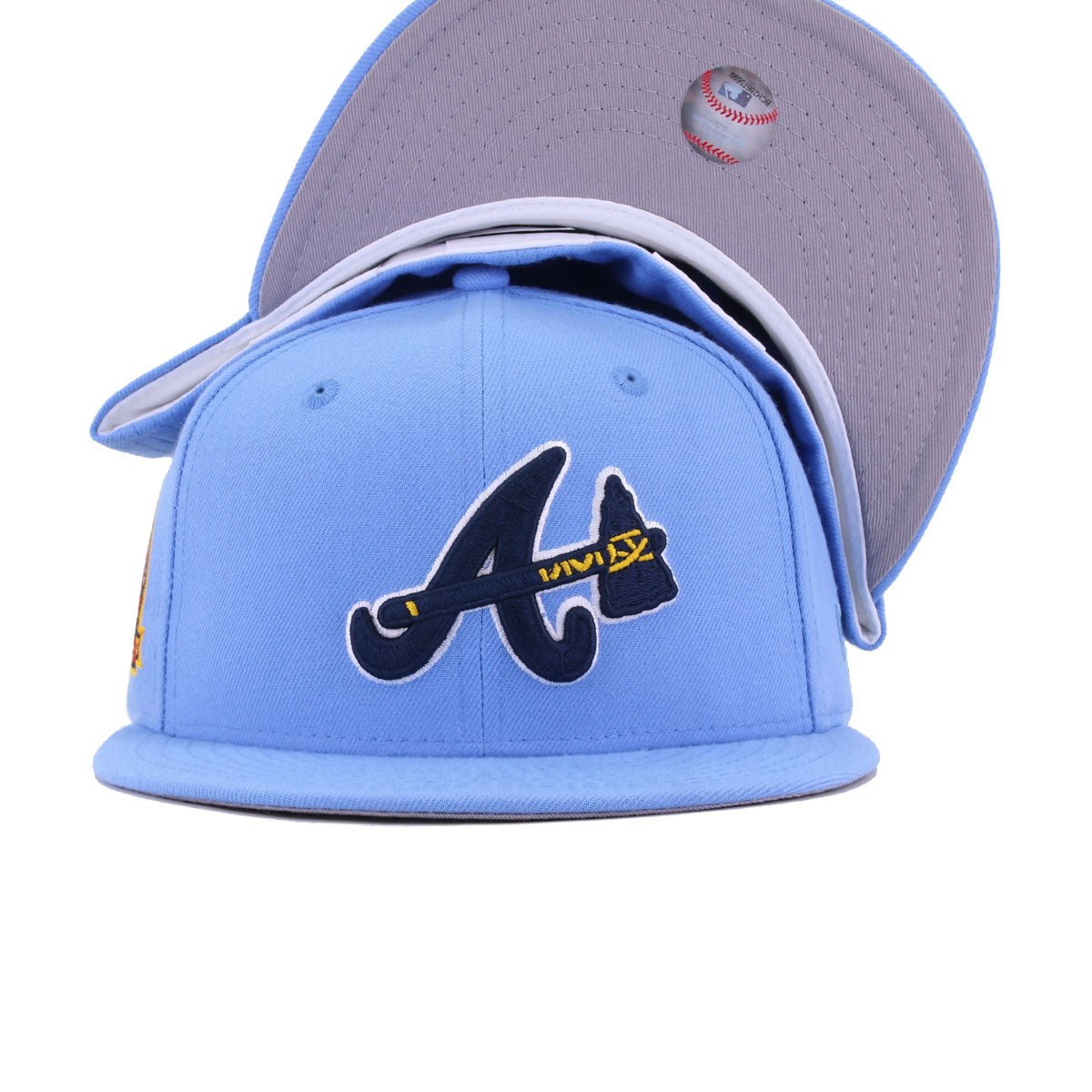 Atlanta Braves Steel Blue 40th Anniversary New Era 59Fifty Fitted