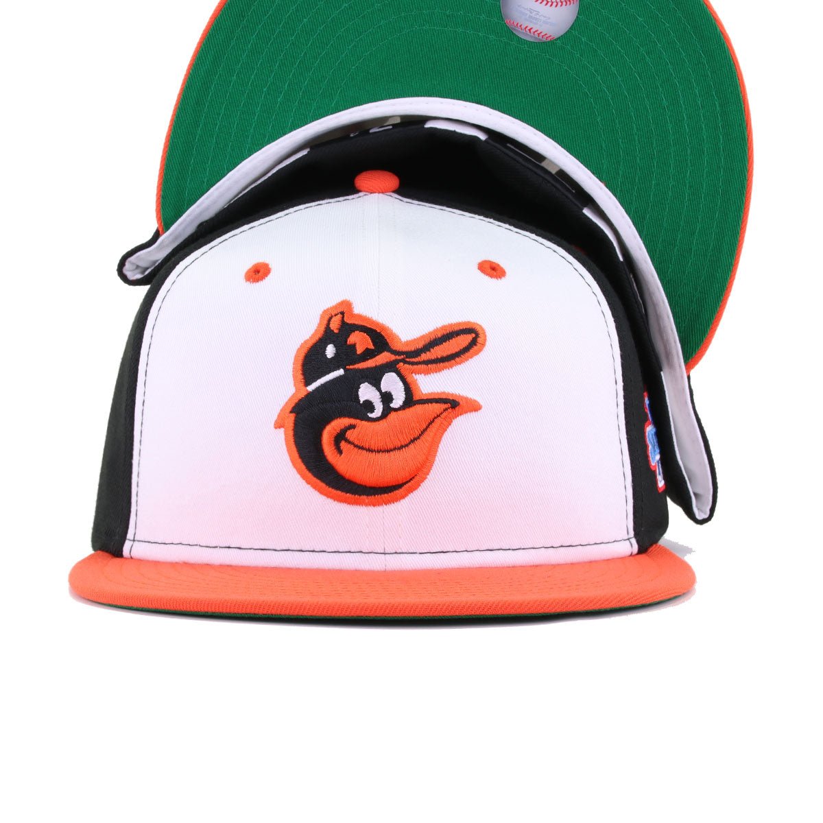 Baltimore Orioles White Black Orange 1983 World Series Cooperstown Green Bottom New Era 59Fifty Fitted