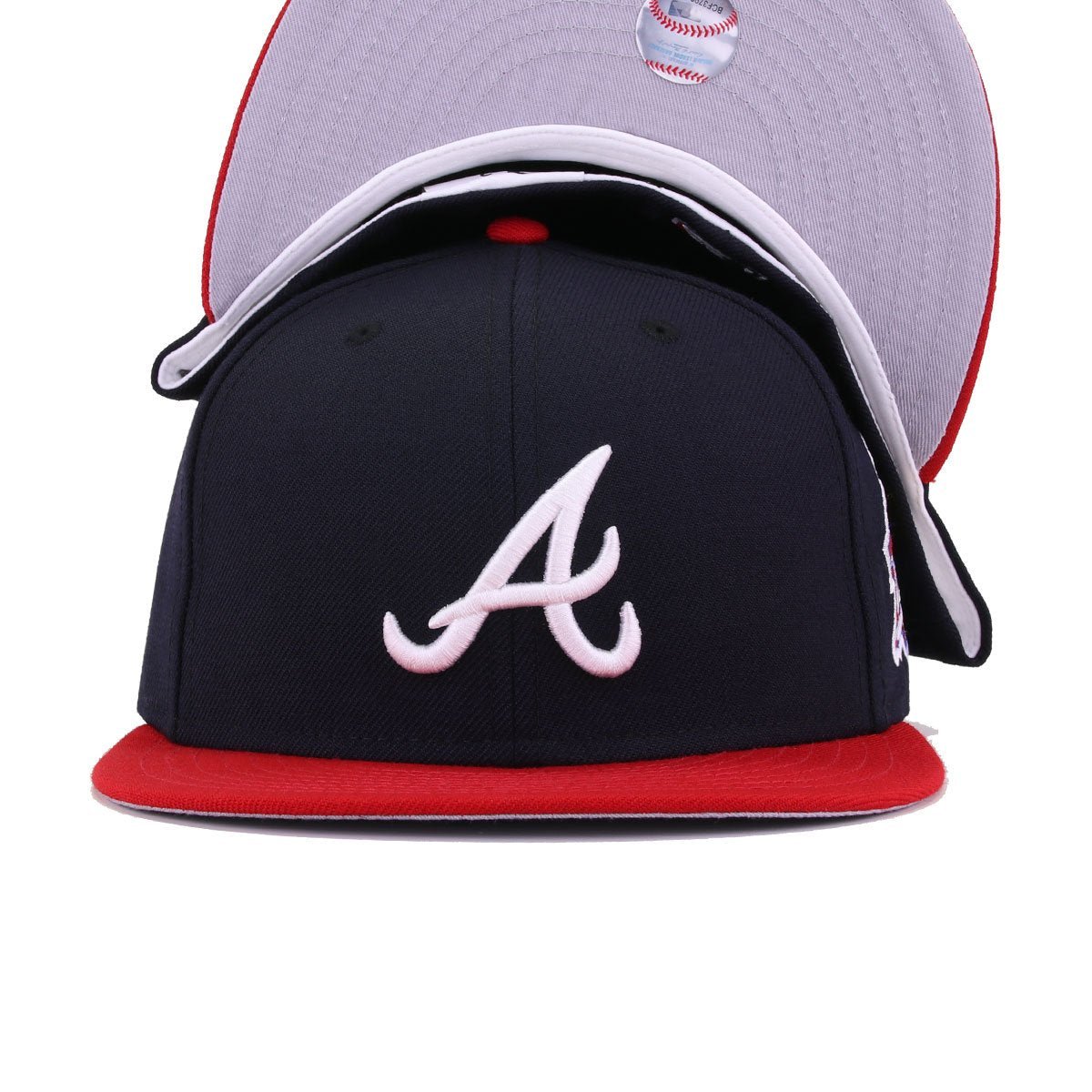 Atlanta Braves Navy Scarlet 1999 World Series Cooperstown New Era 59Fifty Fitted
