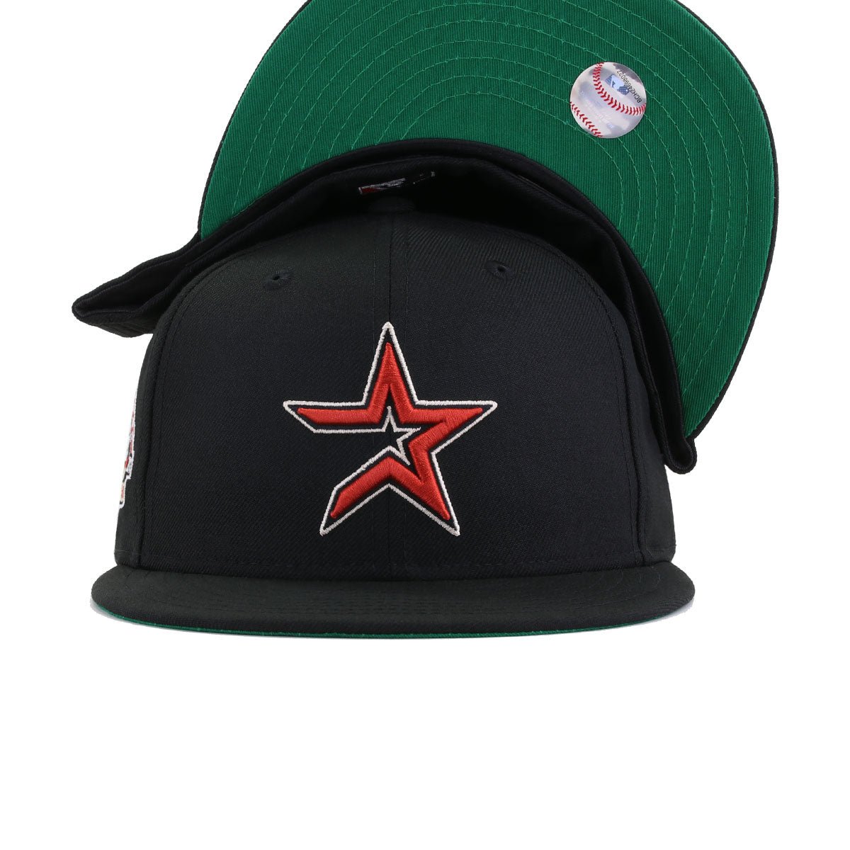 Houston Astros Black 45th Anniversary Green Bottom New Era 59Fifty Fitted