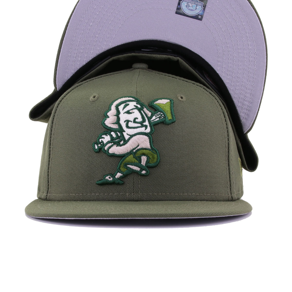 Fredericksburg Nationals New Olive OLD MONEY New Era 59Fifty Fitted
