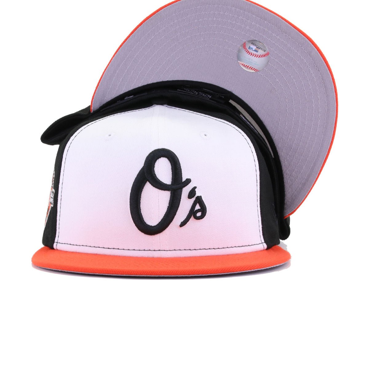 Baltimore Orioles White Black Orange 1970 World Series 50th Anniversary New Era 59Fifty Fitted