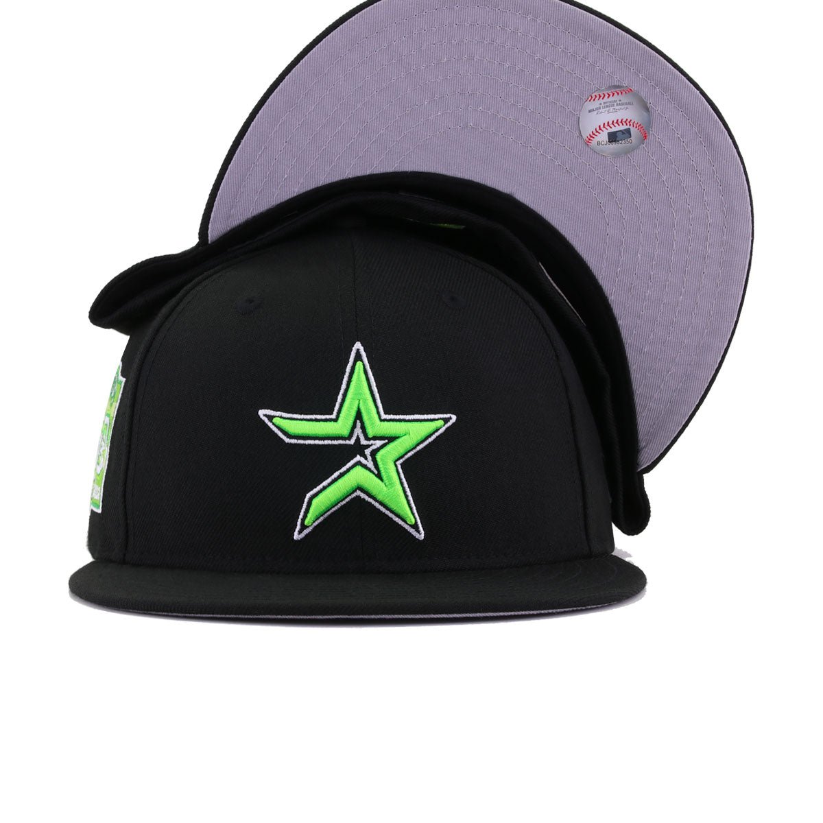 Houston Astros Black Neon Green 50th Anniversary New Era 59Fifty Fitted