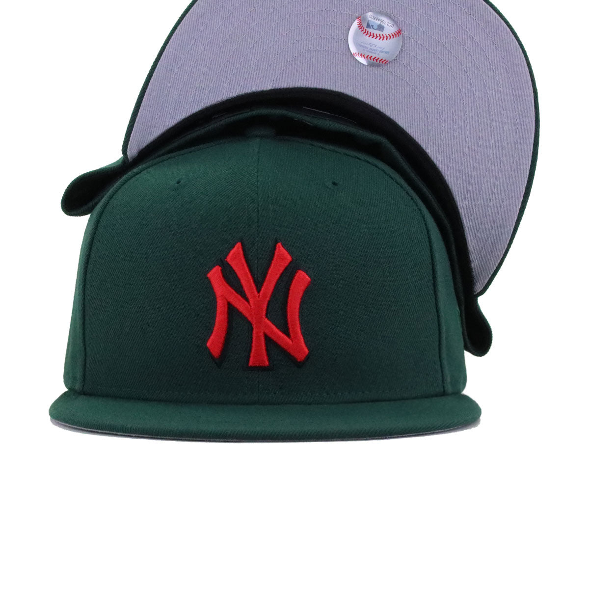 New York Yankees Dark Green Radiant Red New Era 59Fifty Fitted
