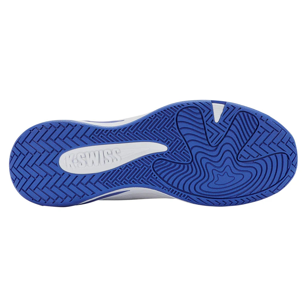 Men's K-Frame Pickleball Shoes White and Dazzling Blue