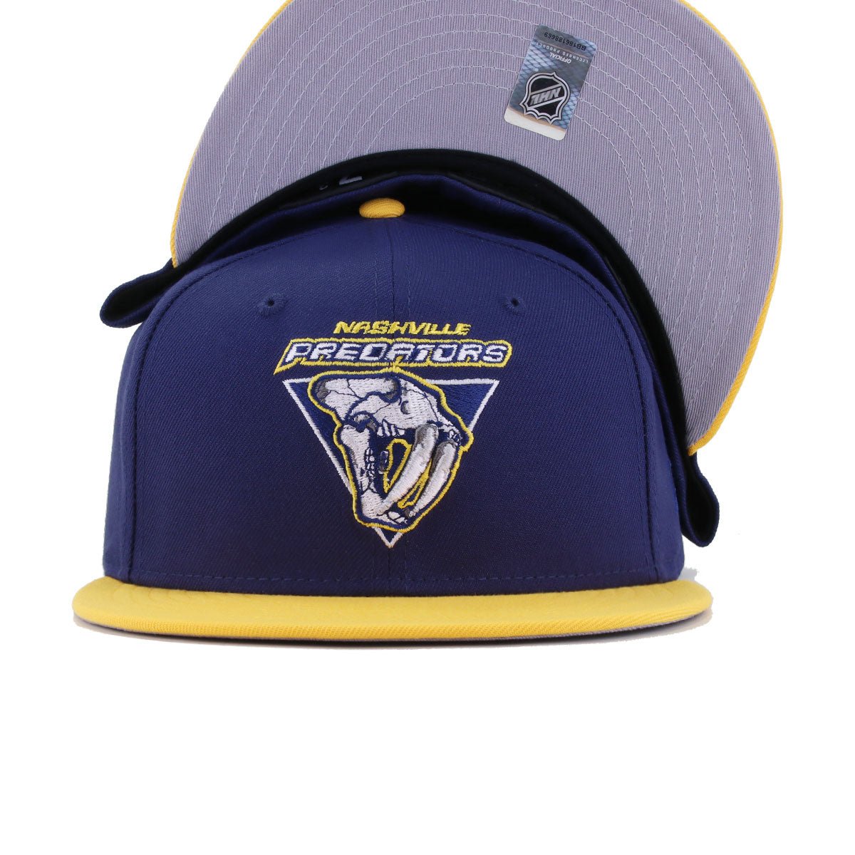 Nashville Predators Light Navy A Gold 1998 New Era 59Fifty Fitted