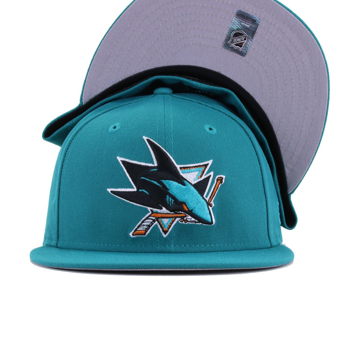 San Jose Sharks Aqua New Era 59Fifty Fitted