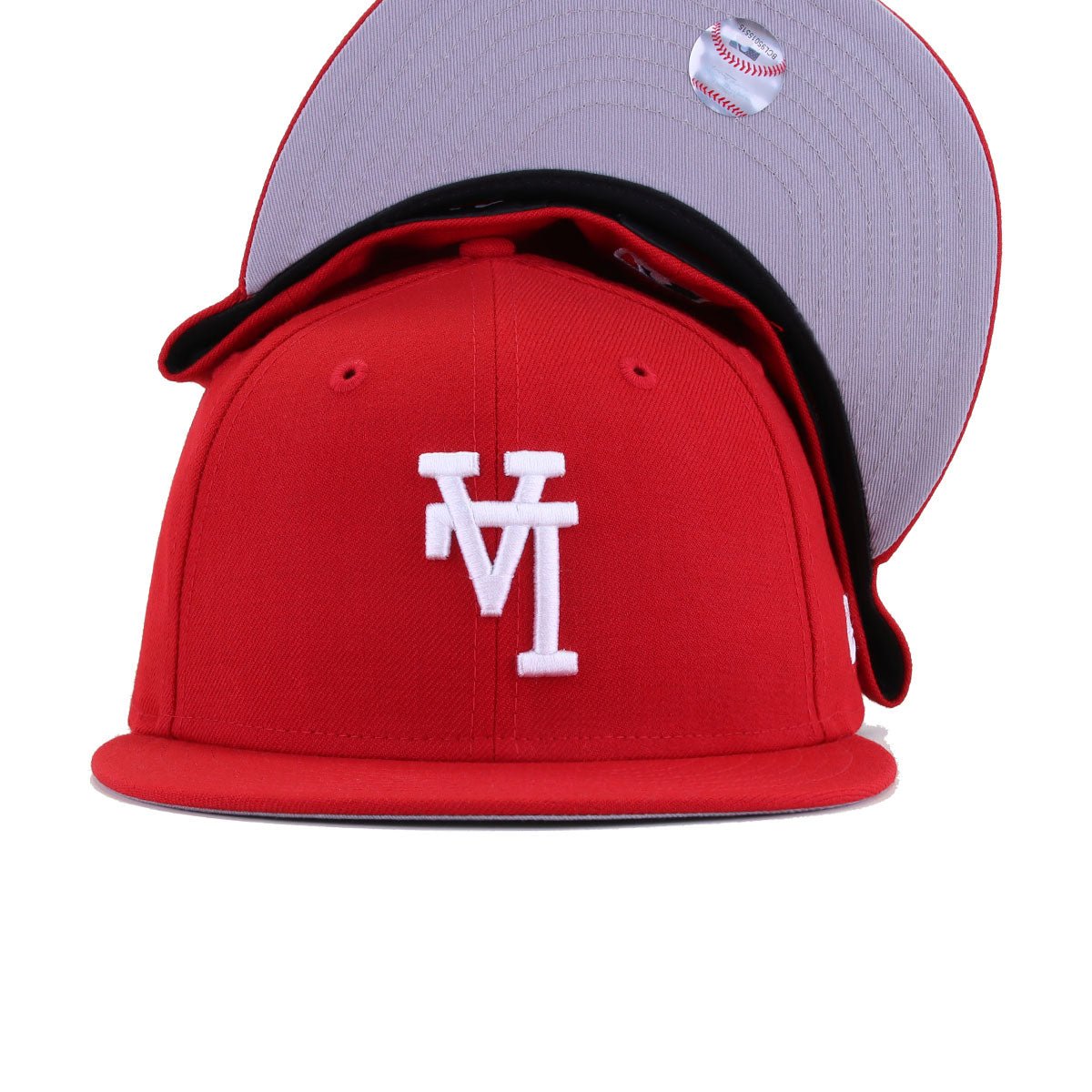 Los Angeles Dodgers Scarlet Upside Down New Era 59Fifty Fitted