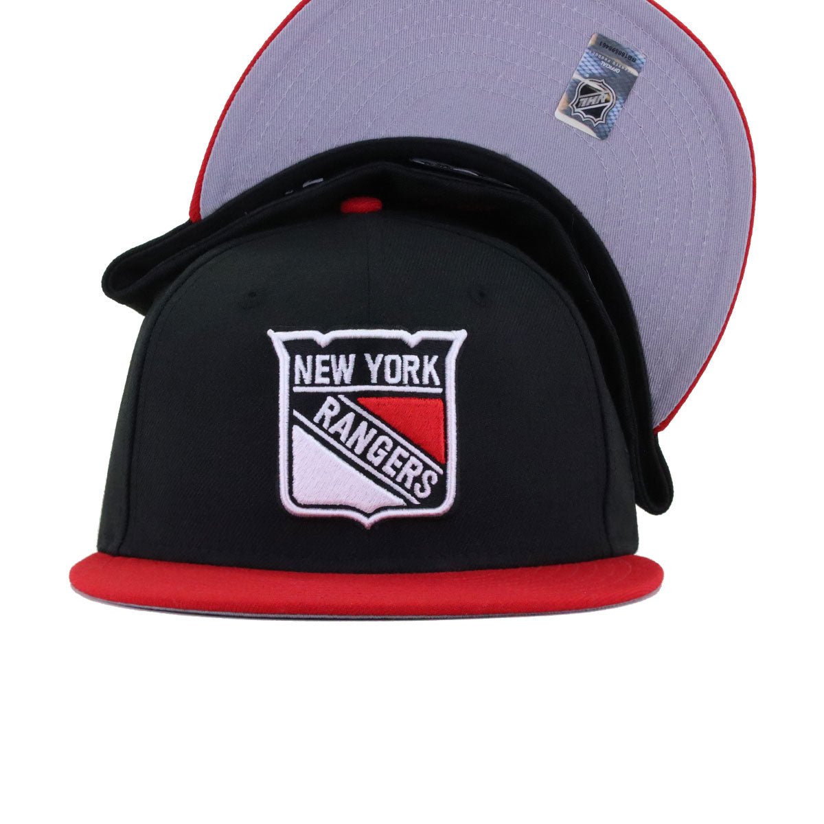 New York Rangers Black Scarlet New Era 59Fifty Fitted