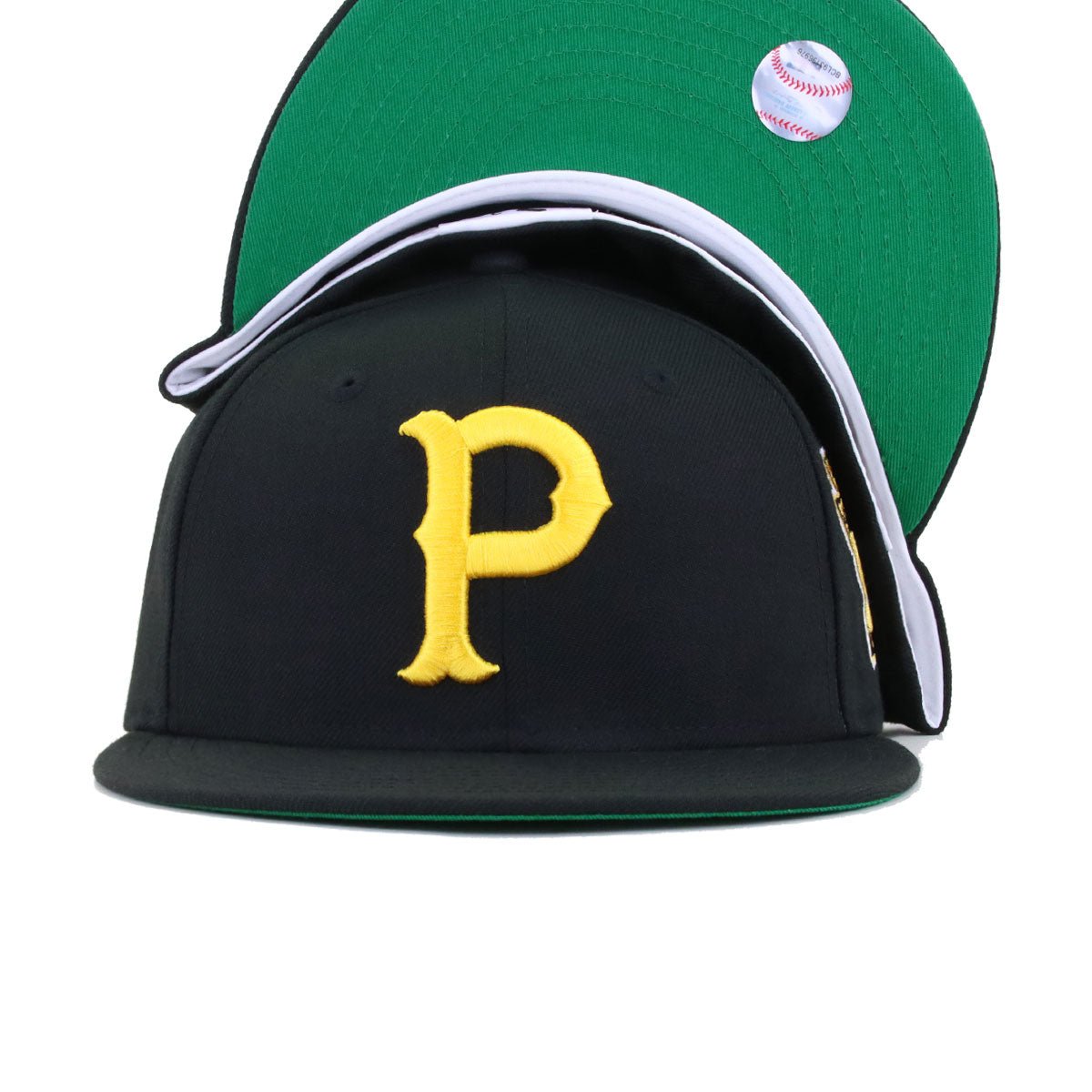 Pittsburgh Pirates Black 1925 World Series Cooperstown Green Bottom New Era 59Fifty Fitted