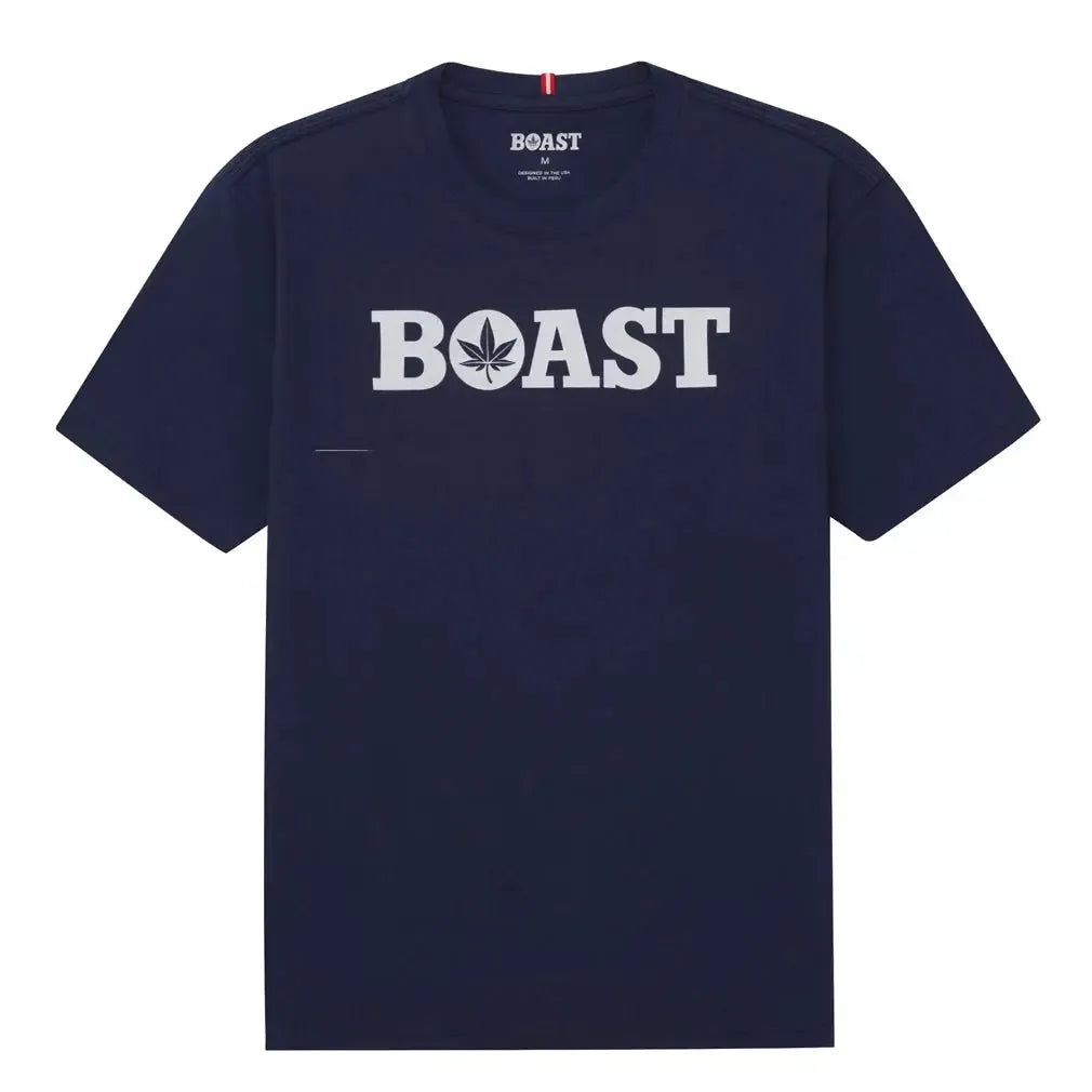 Men's Japanese Maple Leaf Tennis Tee Navy-Apparel-Boast-1T2301-MPL-Tennis Express