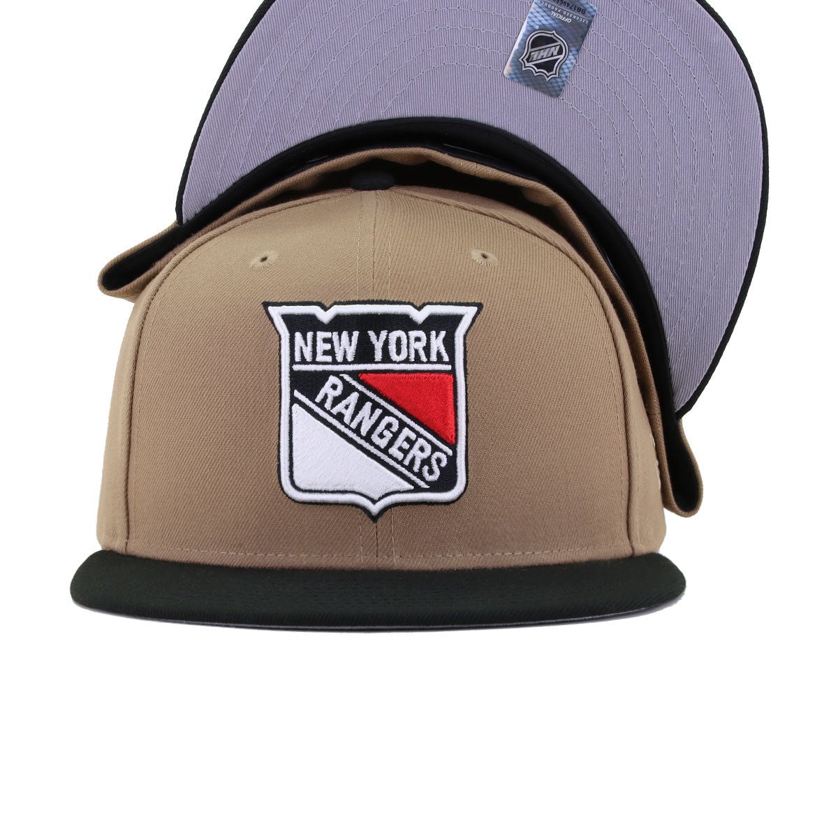 New York Rangers Khaki Black New Era 59Fifty Fitted
