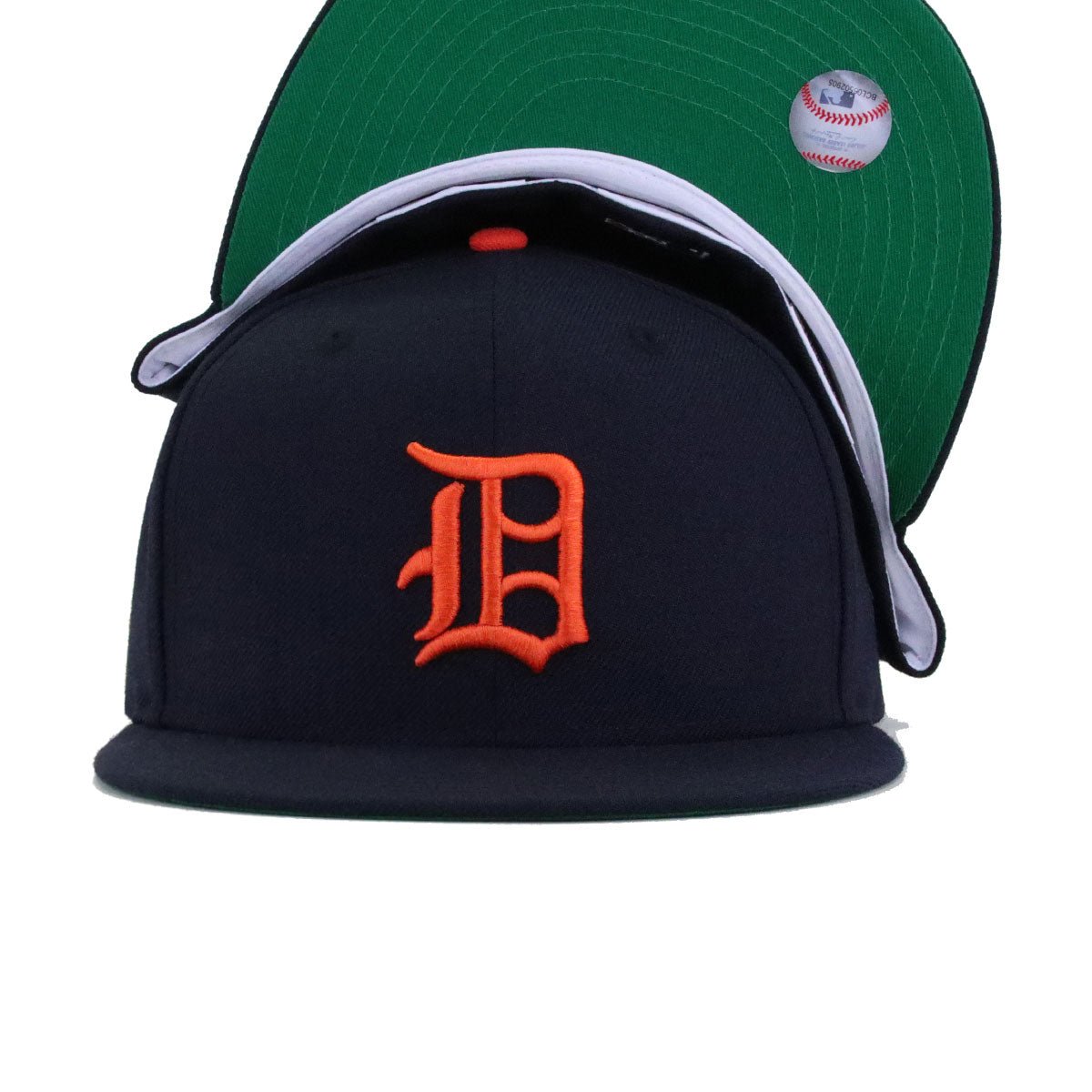 Detroit Tigers Navy 1947 Green Bottom New Era 59Fifty Fitted