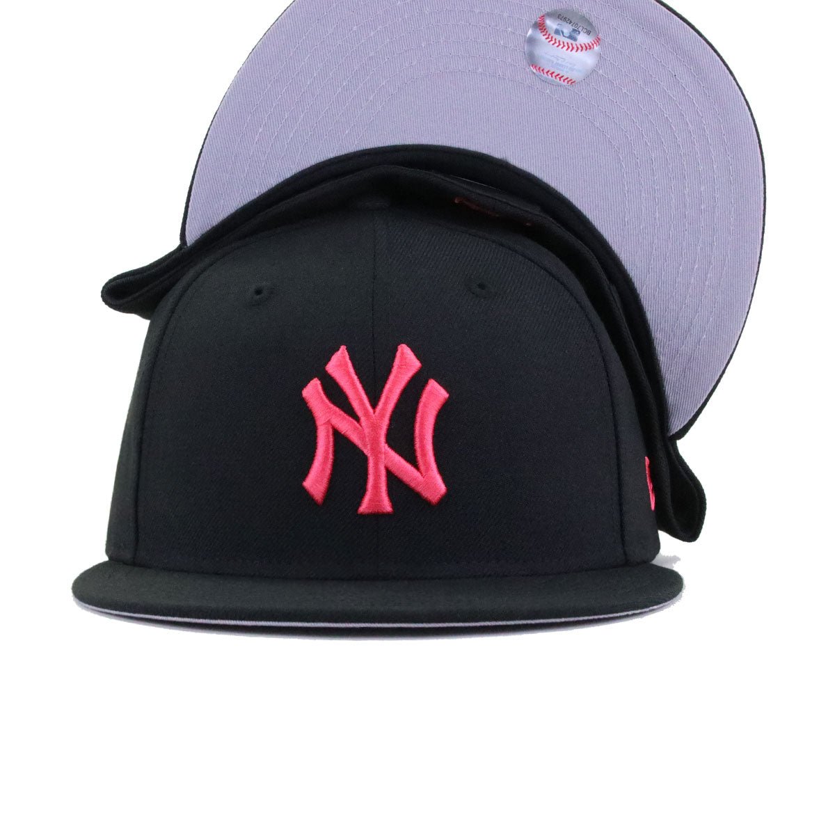 New York Yankees Black Lava Red Logo New Era 59Fifty Fitted