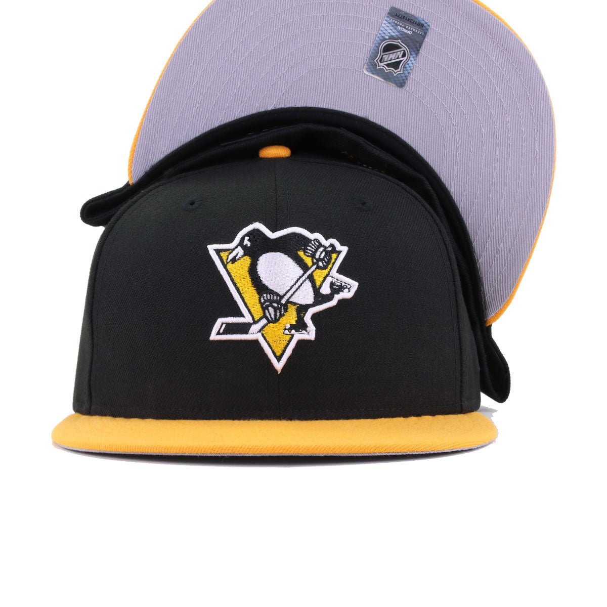 Pittsburgh Penguins Black R Gold New Era 59Fifty Fitted