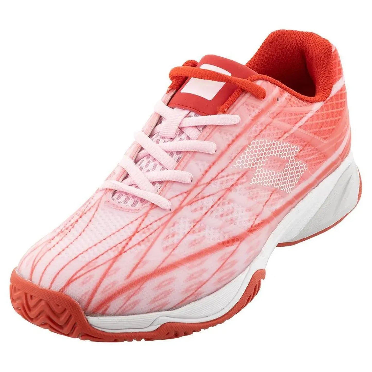 Juniors' Mirage 300 Speed Tennis Shoes Pink Cherry and All White