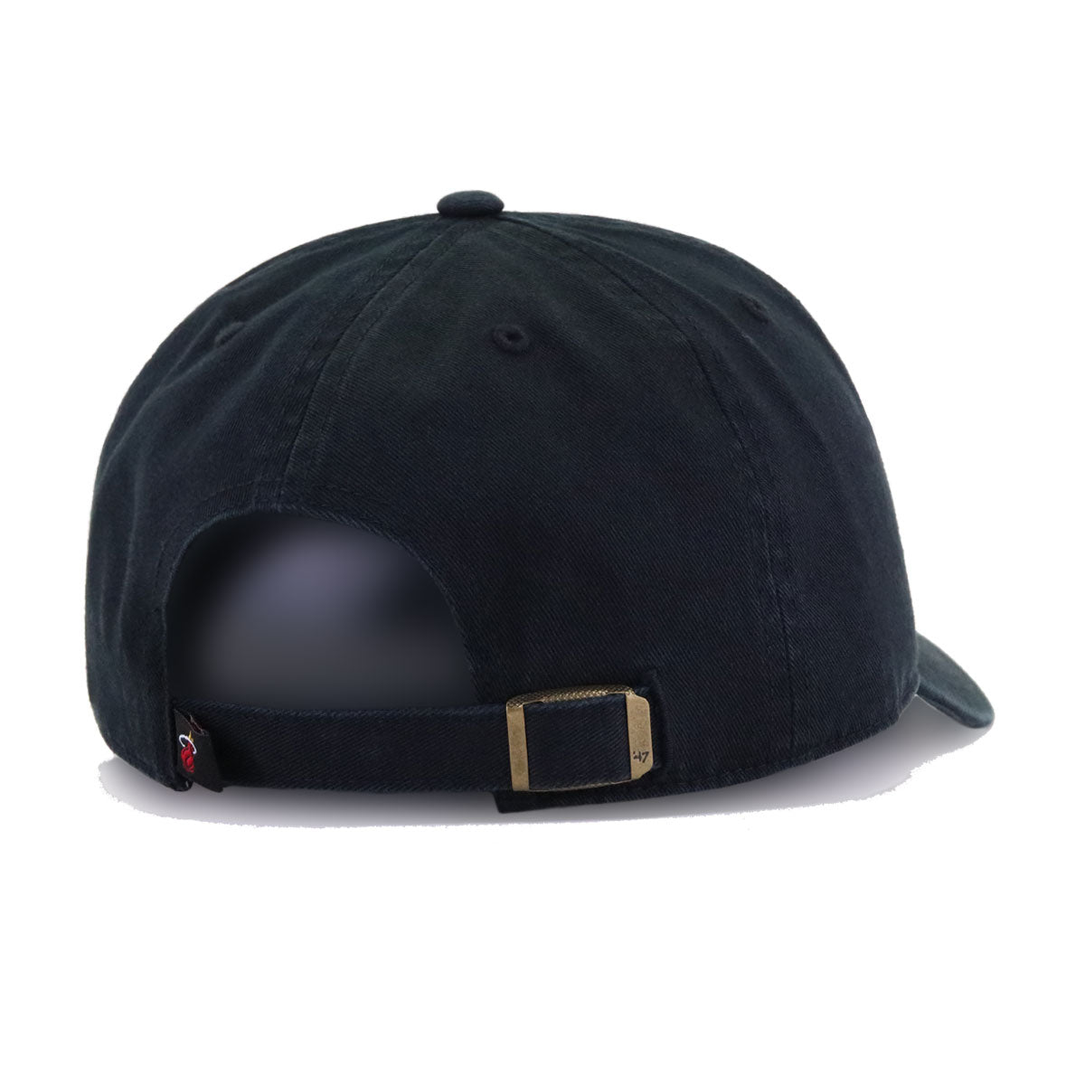 Miami Heat Black 47 Brand Clean Up Dad Hat