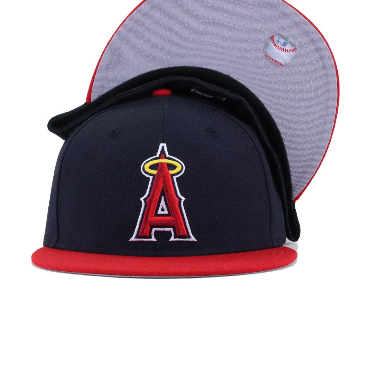Los Angeles Angels Navy Scarlet 2002 New Era 59Fifty Fitted