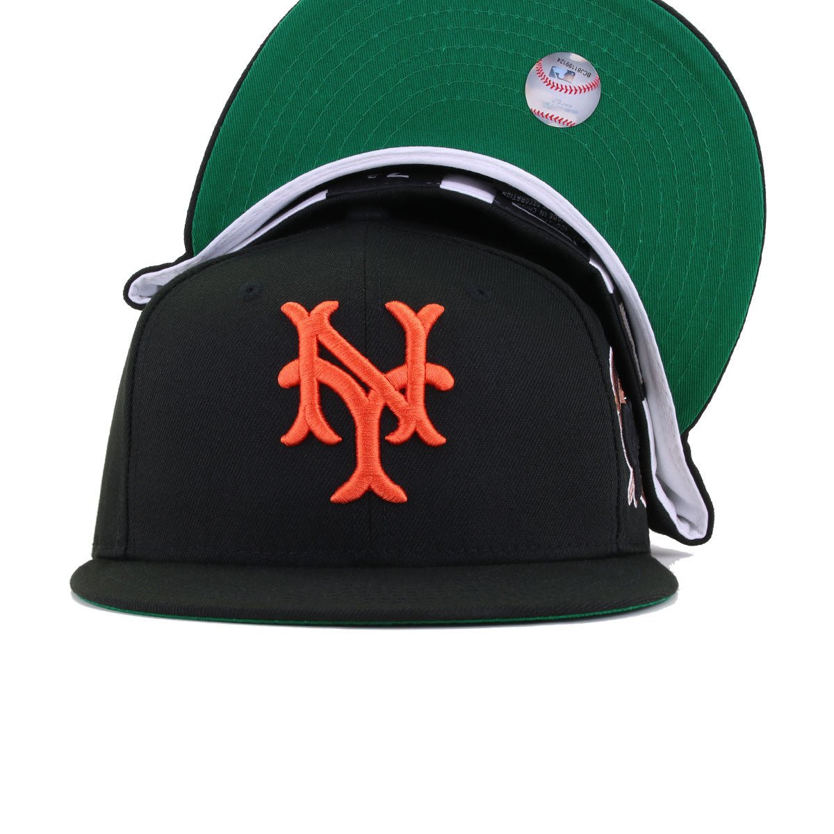New York Giants Black 1954 World Series Cooperstown Green Bottom New Era 59Fifty Fitted