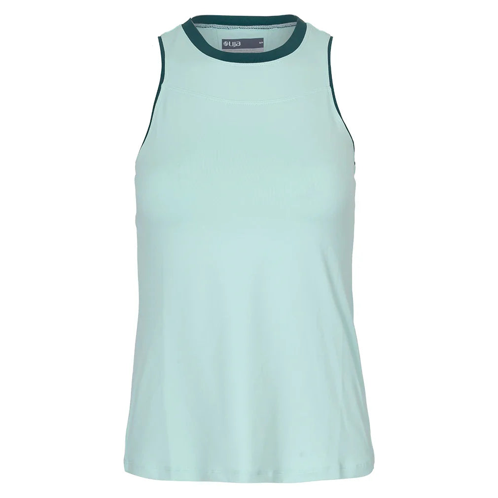 Women's Gracey Tennis Tank Electric Mint and Everglade