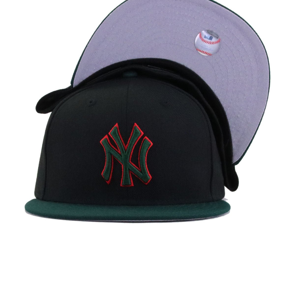 New York Yankees Black Dark Green New Era 59Fifty Fitted