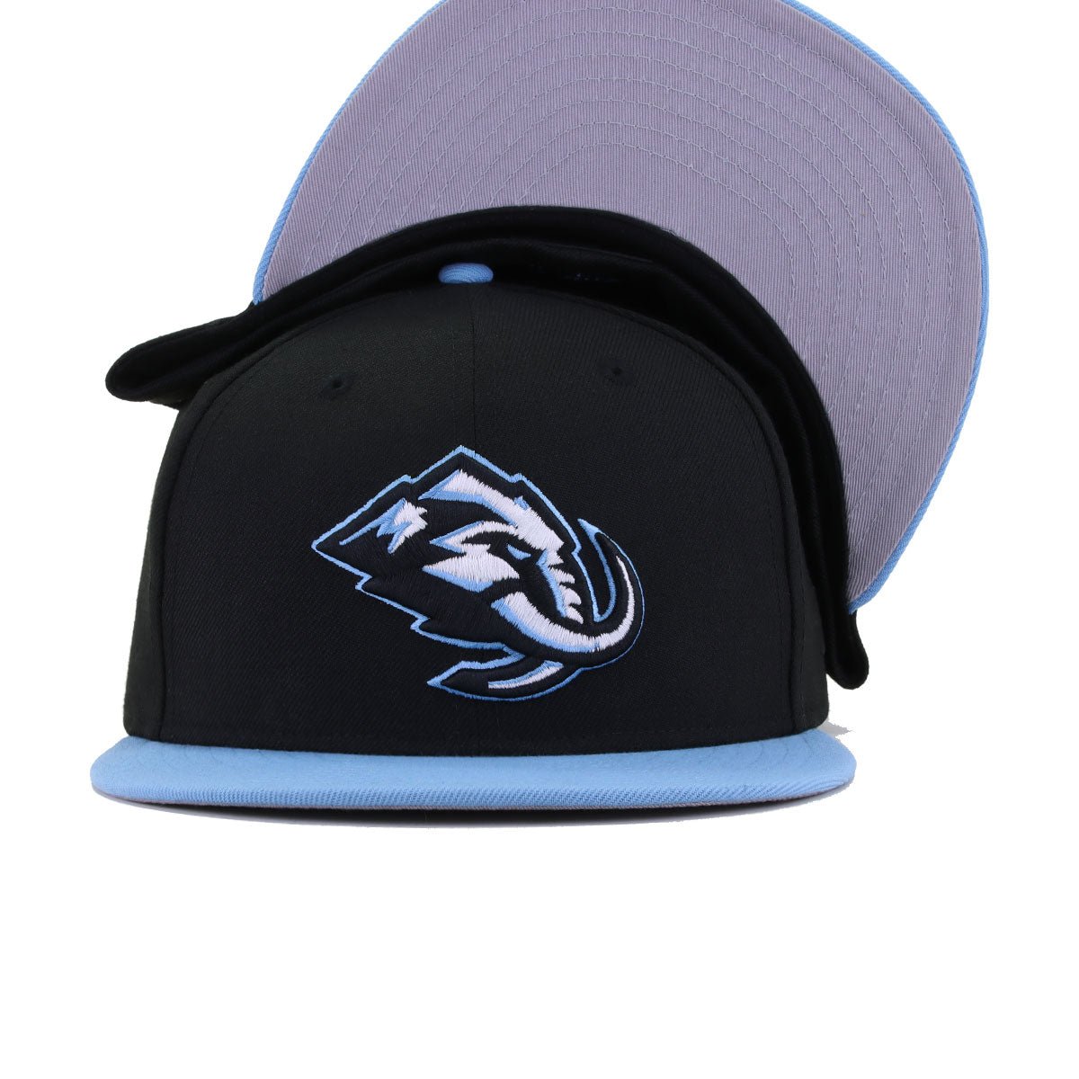 Utah Mammoths Black Sky Blue New Era 59Fifty Fitted