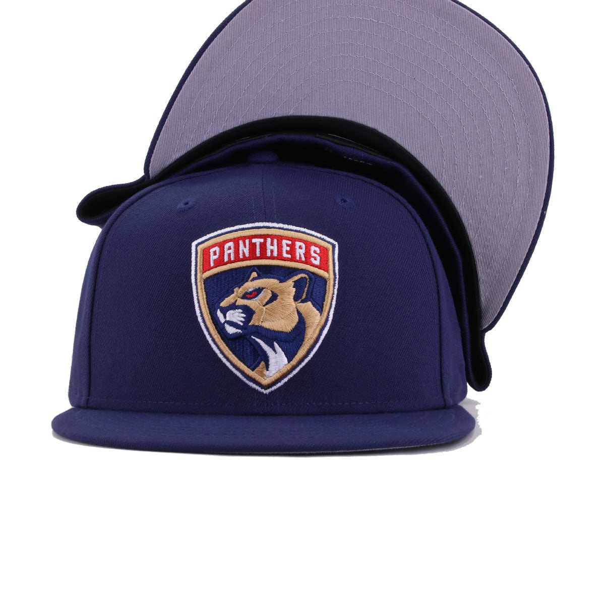 Florida Panthers Light Navy New Era 59Fifty Fitted