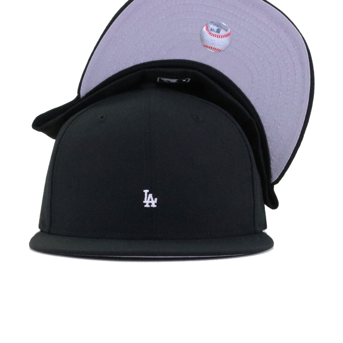 Los Angeles Dodgers Black SUPER MICRO New Era 59Fifty Fitted