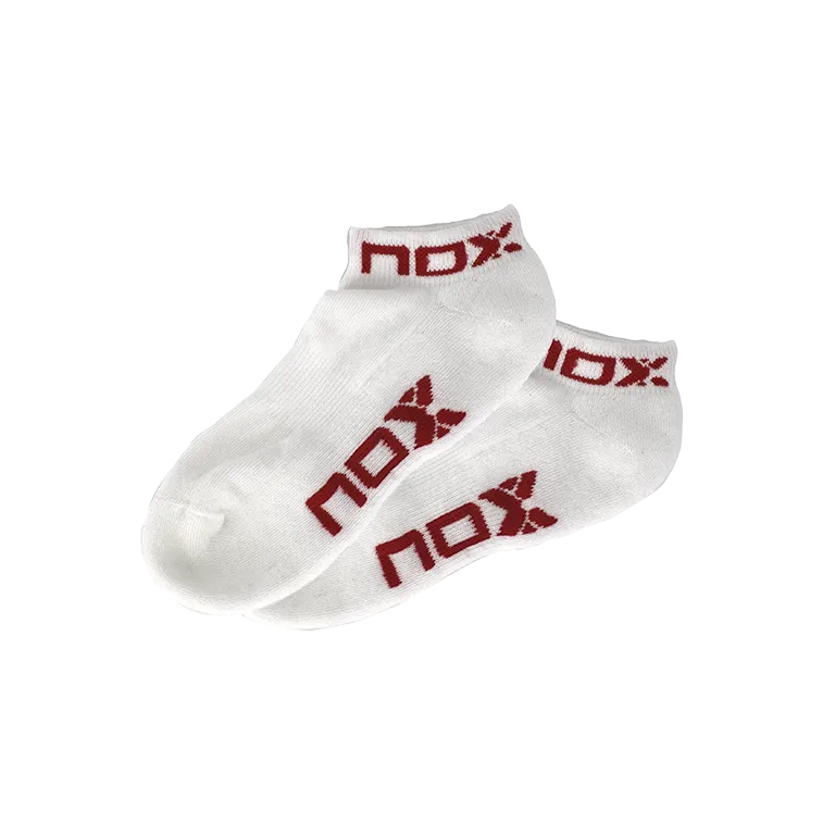 Socks NOX Pinkies Blanco/Rojo Mujer