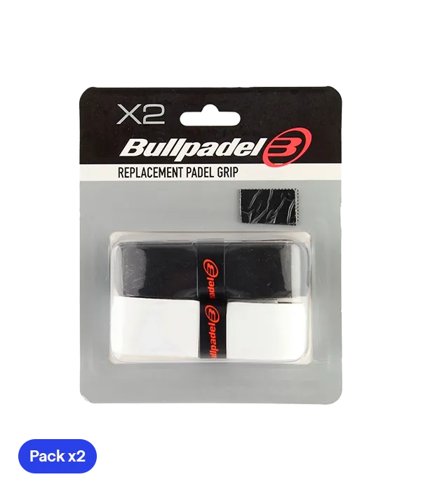 Grips Bullpadel GR-1210 Negro y White (Pack x2)