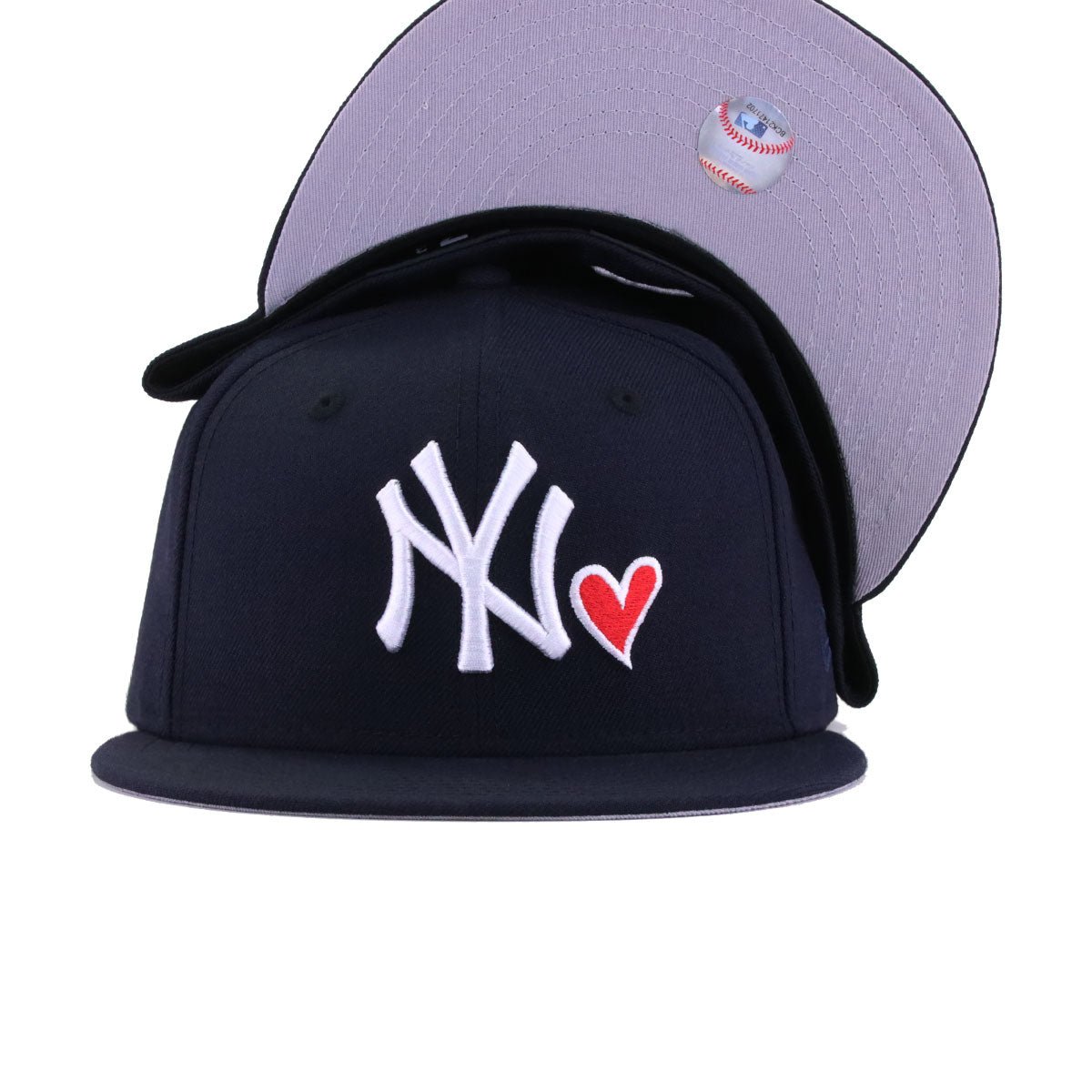 New York Yankees Navy HEARTS New Era 59Fifty Fitted