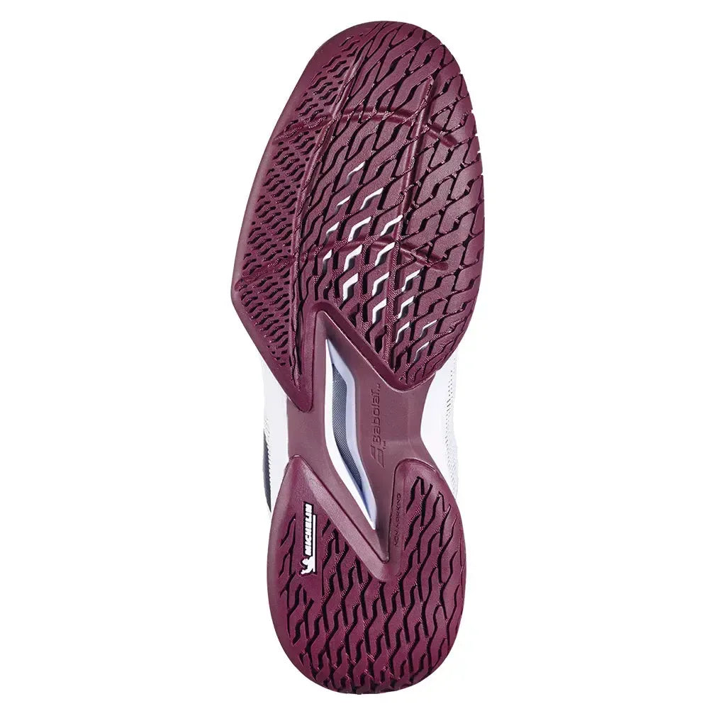 Mens Jet Tere 2 All Court Tennis Shoes White and Port Royale