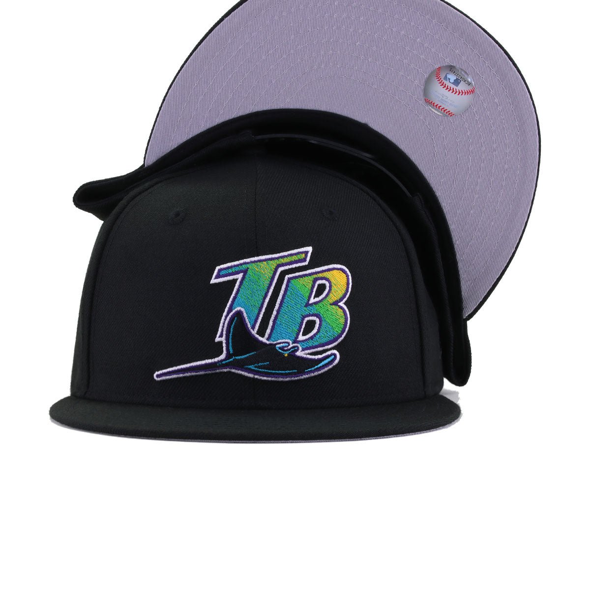 Tampa Bay Rays Black New Era 9Fifty Snapback