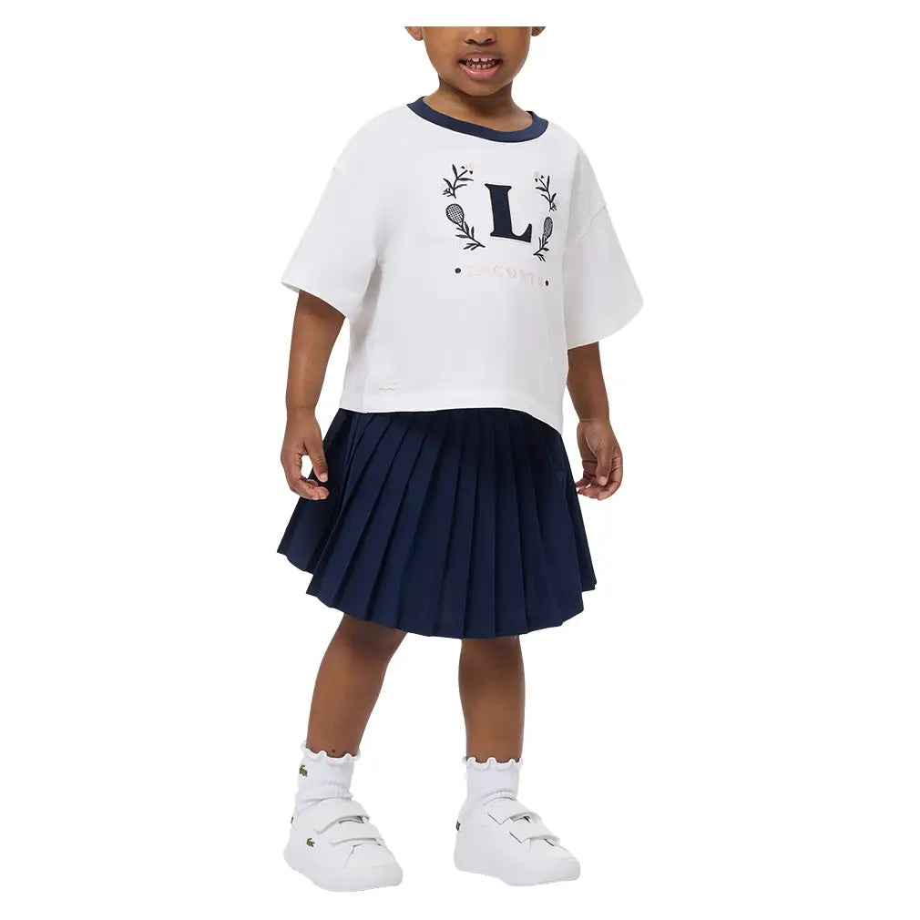 Girls' Logo Sport Pleated Tennis Skirt