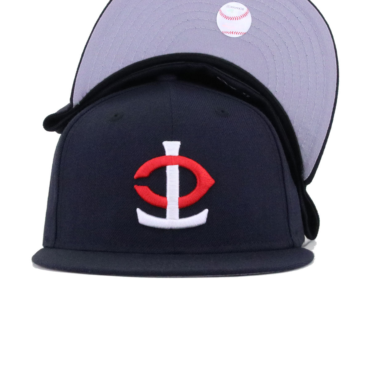 Minnesota Twins Navy Upside Down New Era 59Fifty Fitted