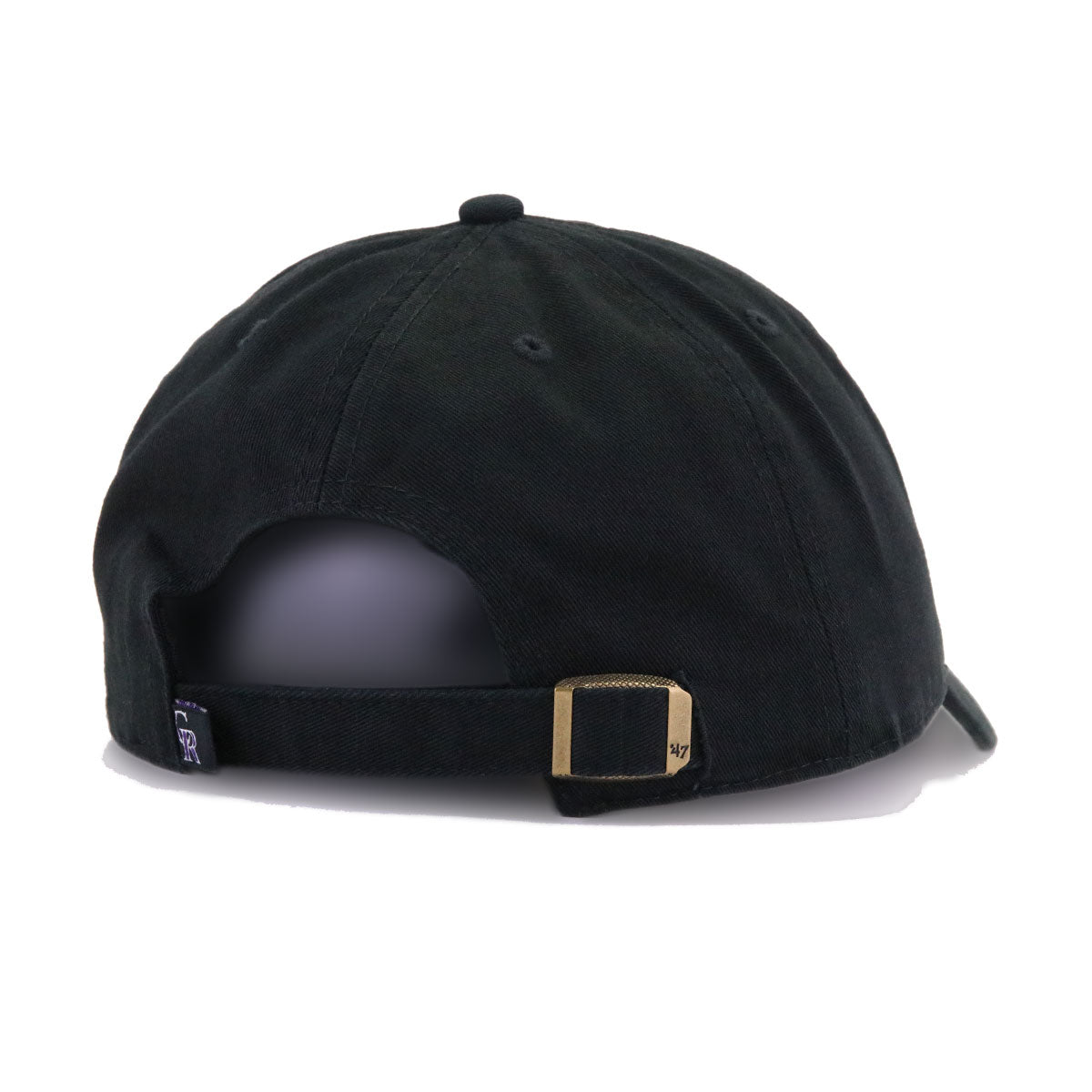 Colorado Rockies Black 47 Brand Clean Up Dad Hat