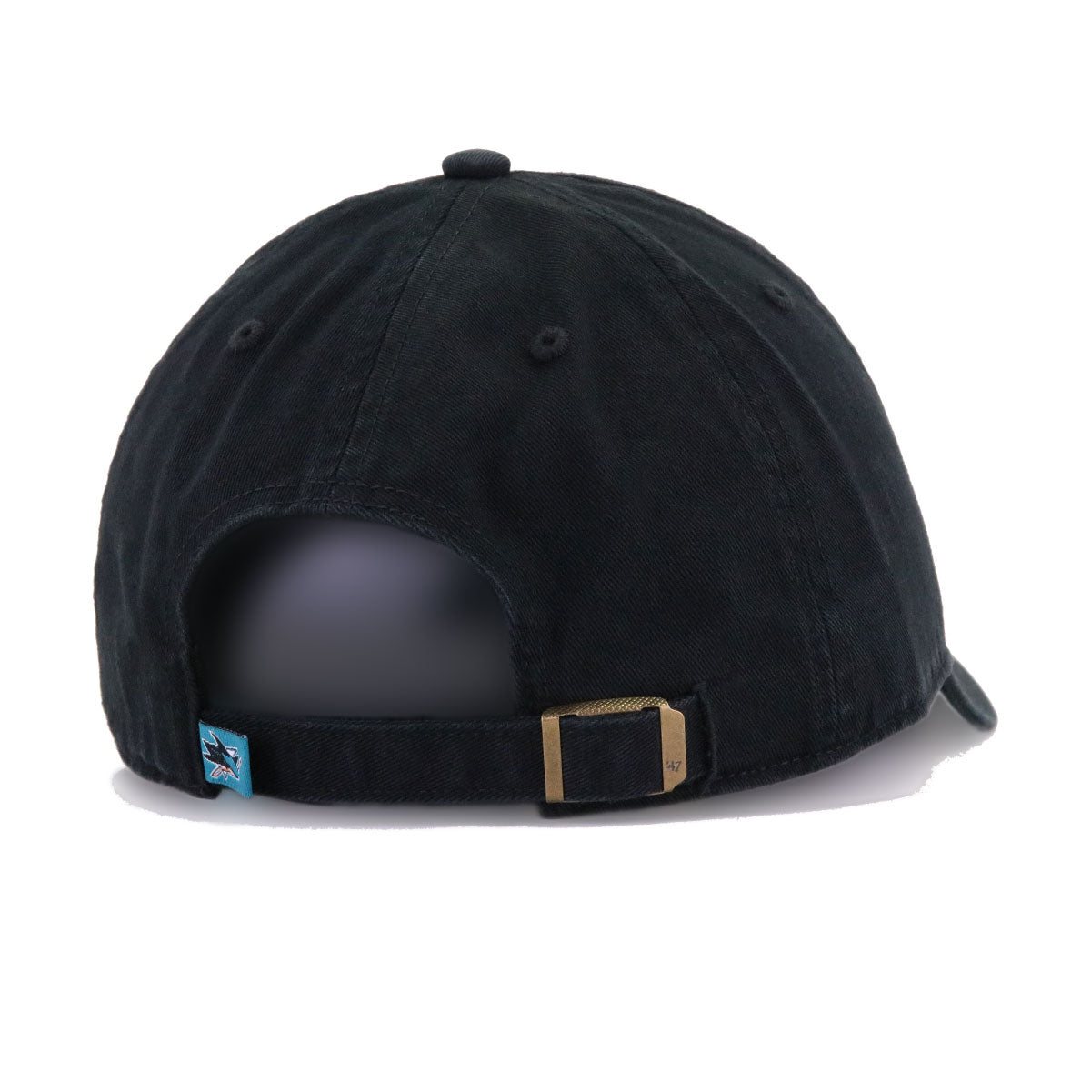 San Jose Sharks Black 47 Brand Clean Up Dad Hat