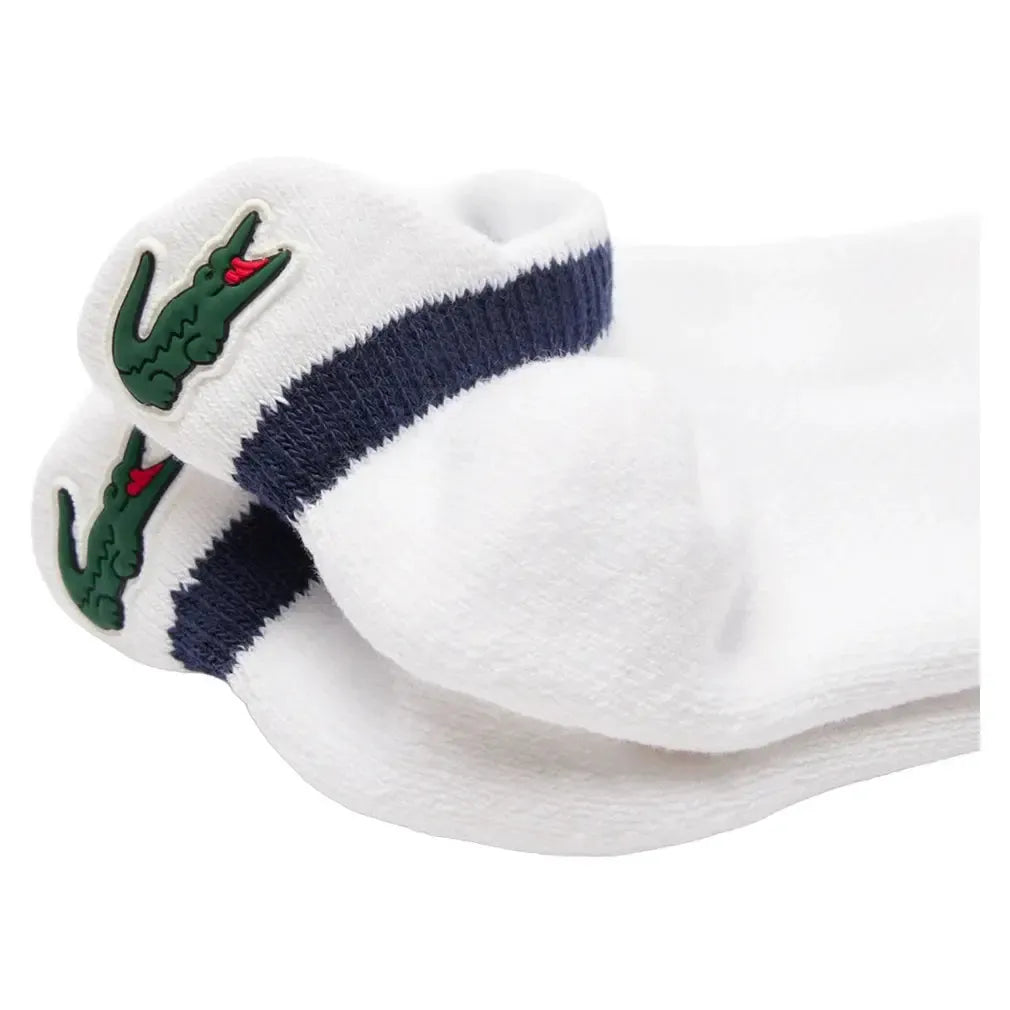 Unisex Low-Cut Technical Socks White and Navy Blue
