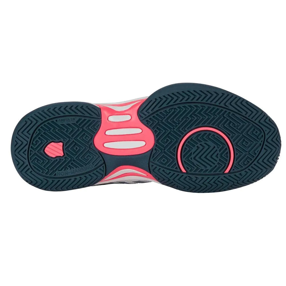 Juniors' Hypercourt Express 2 Tennis Shoes White and Stargazer