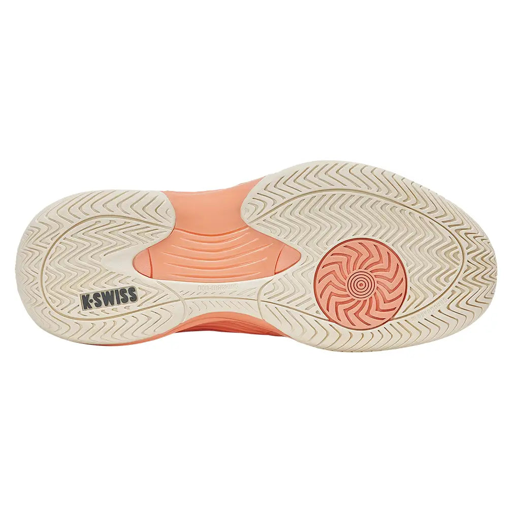 Women's Hypercourt Express 3 Tennis Shoes Egret and Peach Parfait