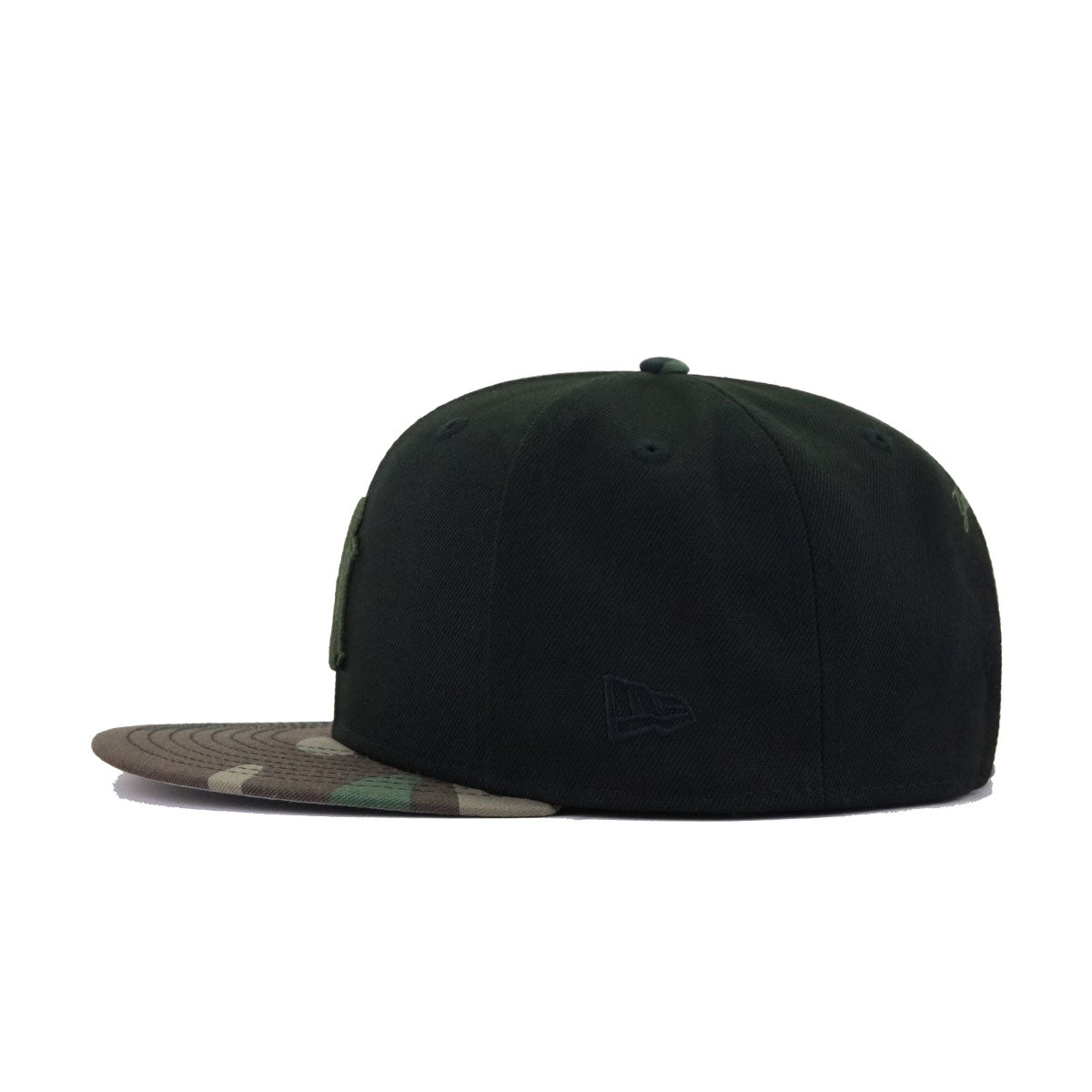 New York Yankees Black Woodland Camouflage New Era 9Fifty Snapback